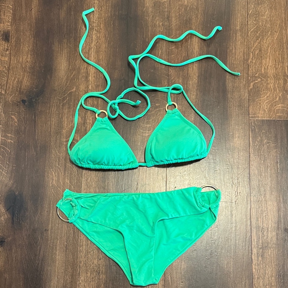 Melissa Odabash Green Halter Style Bikini